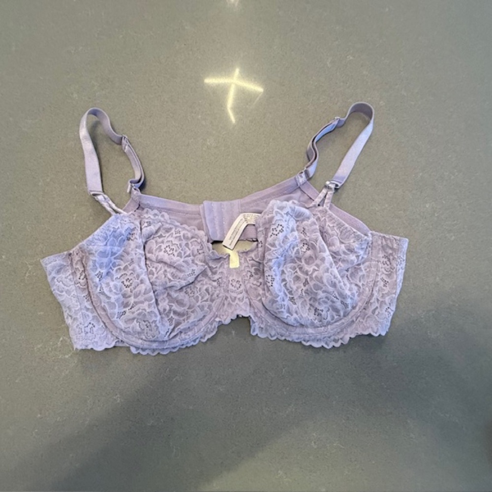 Women's Auden Purple Lace 42C Bra- Worn 2x